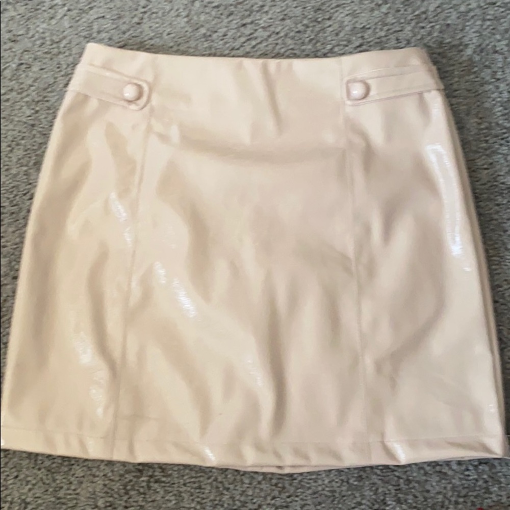 Pink mini skirt